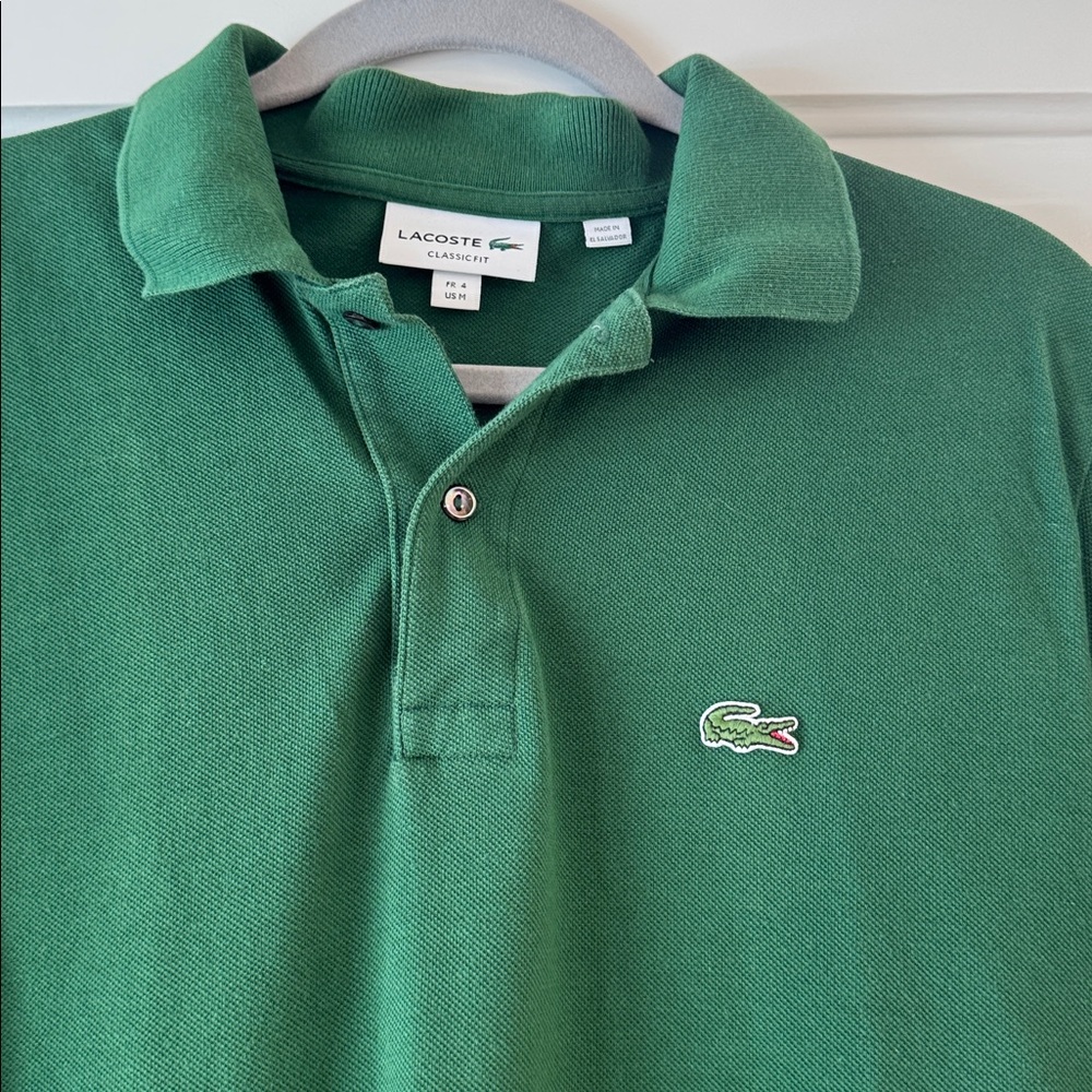 Lacoste Men's Green Polo Shirt - Picture 6 of 16